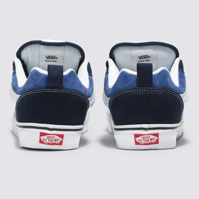 【VANS 官方旗艦】Knu Skool 男女款海軍藍色麵包滑板鞋/休閒鞋