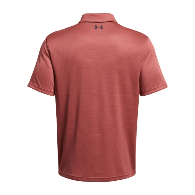 【UNDER ARMOUR】UA 男 Tech 短POLO_1290140-611(泥紅色)