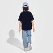 【GAP】男童裝 Logo純棉亨利領短袖T恤-海軍藍(890544)