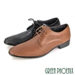 【GREEN PHOENIX 波兒德】男 紳士鞋 商務皮鞋 學生鞋 新郎鞋 德比鞋 素面 綁帶(咖啡、黑色)