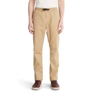【Timberland】男款卡其色有機棉修身彈力 Lovell Lake休閒褲(A2A49918)