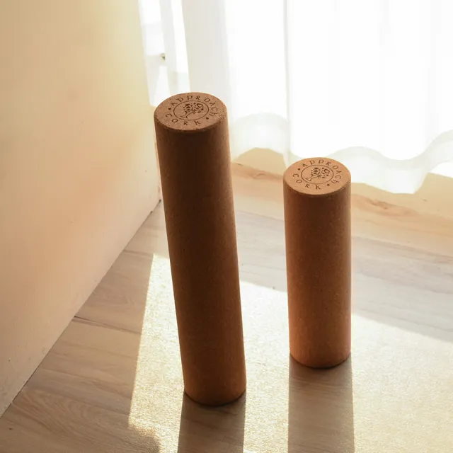 【Fun Sport】Approach yoga 與自然滾動軟木筋膜滾棒-30cm單支(限時送45mm軟木球)