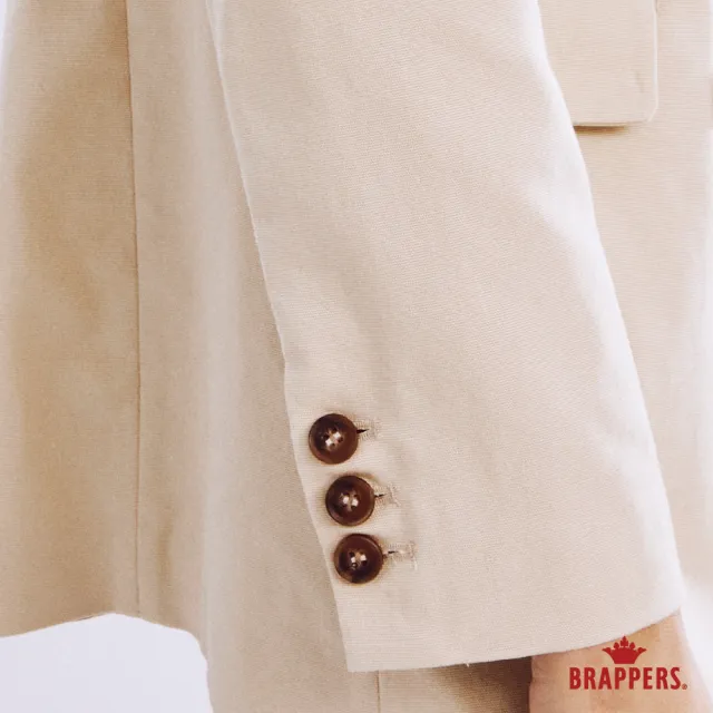 【BRAPPERS】女款 雙排釦西裝外套(卡其)