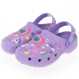 【SKECHERS】女童涼拖鞋系列燈鞋 HEART CHARMER(308406LLVMT)