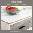 【日安家居】MIT朵拉3尺岩板餐櫃-含上座/二色(免組裝/木心板/廚房櫃/收納櫃)