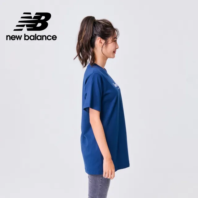 【NEW BALANCE】NB 圓領刺繡字母短T_女裝_深藍色_WT31551NNY(美版 版型偏大)