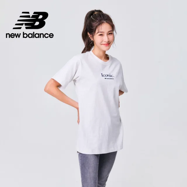 【NEW BALANCE】NB 圓領刺繡字母短T_女性_牙白色_WT31551SAH(美版 版型偏大)