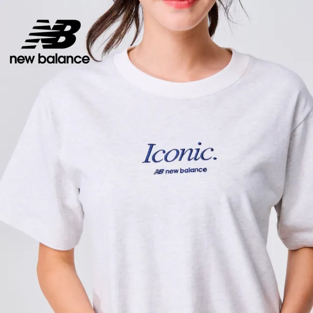 【NEW BALANCE】NB 圓領刺繡字母短T_女性_牙白色_WT31551SAH(美版 版型偏大)