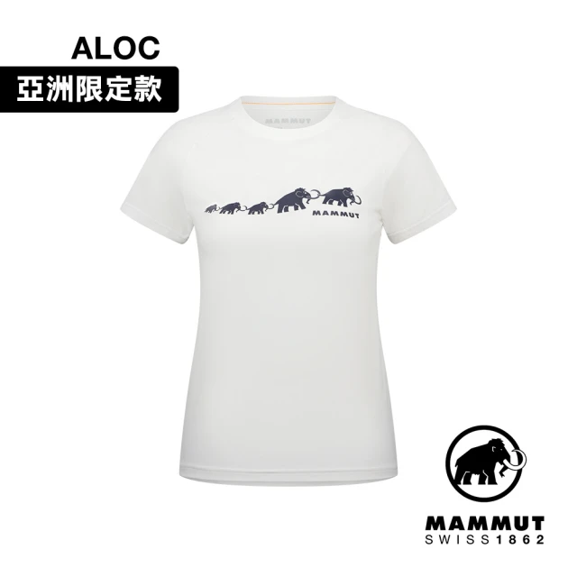【Mammut 長毛象】QD Logo Print T-Shirt AF Women 快乾LOGO短袖T恤 女款 白PRT3 #1017-02022-00473