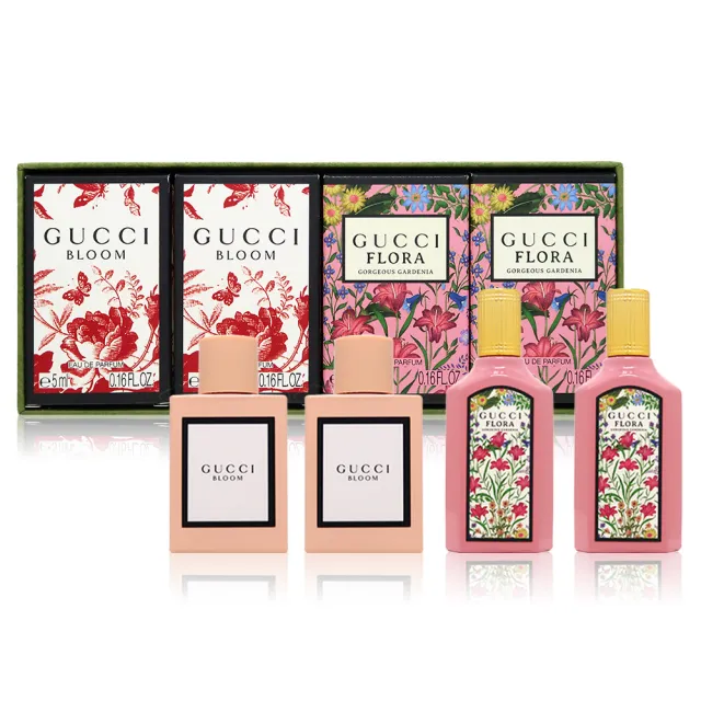 【GUCCI 古馳】花悅幻夢小香禮盒 EDP 5mlx4(平行輸入)