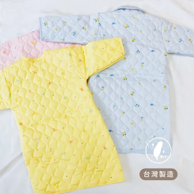 【Oluna 歐露娜】雙園小童暖長袖睡袍 20號(寶寶睡袍 寶寶和服 寶寶防踢被 幼童睡袍 兒童睡袍)