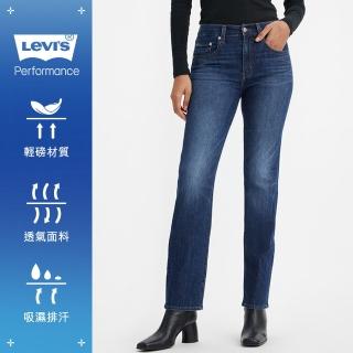 【LEVIS 官方旗艦】女款724 彈性高腰直筒牛仔褲 Performance Cool 熱賣單品 18883-0268