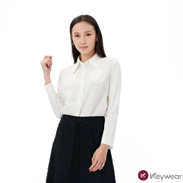 【KeyWear 奇威名品】職裝襯衫雪紡上衣新品上市(女裝/女上衣/襯衫/雪紡任選)