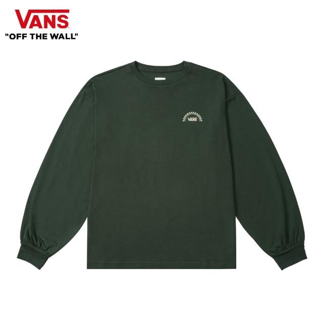 【VANS 官方旗艦】Outer 女款綠色長袖T恤