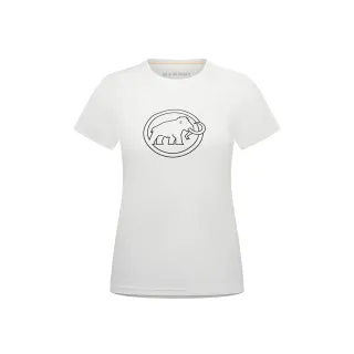 【Mammut 長毛象】QD Logo Print T-Shirt AF Women 快乾LOGO短袖T恤 女款 白PRT4 #1017-02022-00541