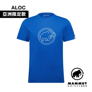 【Mammut 長毛象】QD Logo Print T-Shirt AF Men 快乾LOGO短袖T恤 男款 冰川藍PRT4  #1017-02012-50598