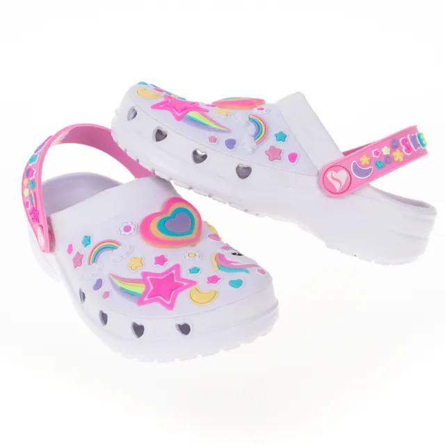 【SKECHERS】女童涼拖鞋系列燈鞋 HEART CHARMER(308406LWMLT)