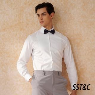 【SST&C】米蘭系列 抗皺白色拼接禮服款標準版襯衫0312403001(換季65折)
