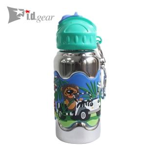 【美國 i.d.gear】寬口不鏽鋼水壺獅子叭叭(420CC)