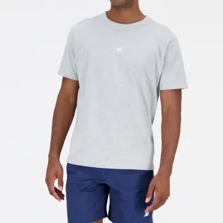 【NEW BALANCE】NB 圓領親膚LOGO短T_男裝_灰色_AMT31504AG(亞版 版型正常)