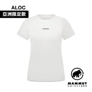 【Mammut 長毛象官方直營】QD Logo Print T AF 快乾LOGO短袖T恤 女款 白PRT1 #1017-02022-00471