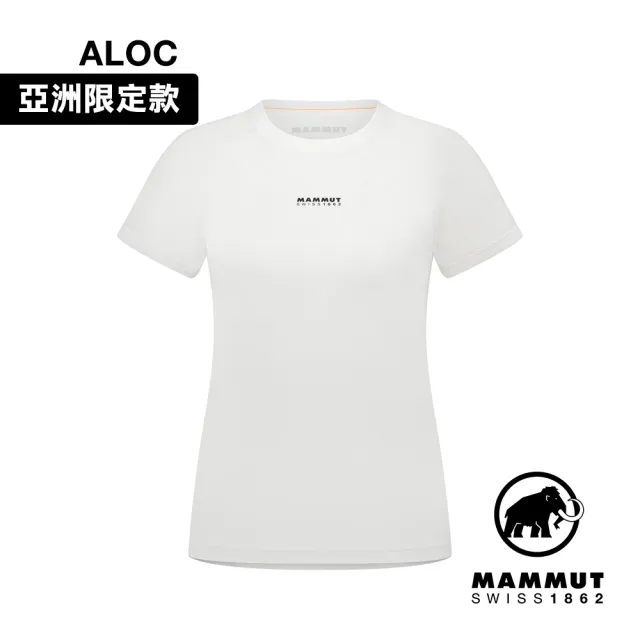 【Mammut 長毛象】QD Logo Print T-Shirt AF Women 快乾LOGO短袖T恤 女款 白PRT1 #1017-02022-00471