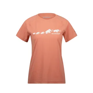 【Mammut 長毛象官方直營】QD Logo Print T-Shirt AF 快乾LOGO短袖T恤 女款 石英粉PRT3 #1017-02022