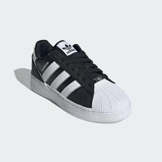 【adidas 愛迪達】休閒鞋 男鞋 運動鞋 三葉草 SUPERSTAR XLG T 黑白 IE0759