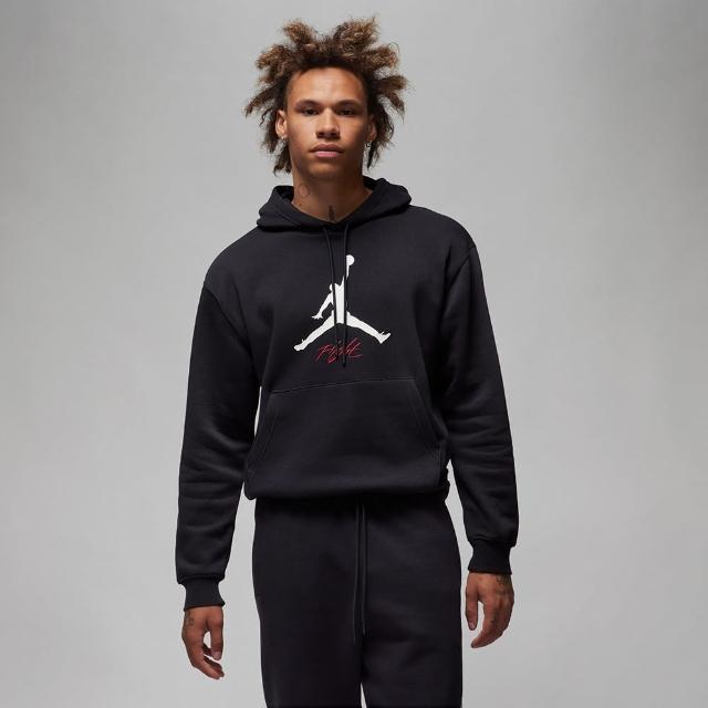 【NIKE 耐吉】上衣 男款 長袖上衣 帽T 運動 喬丹 摩毛 AS M J ESS FLC BASELINE HOODIE 黑 FD7546-010