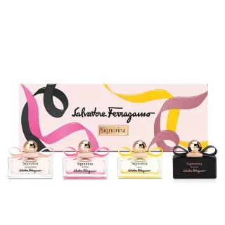 【Salvatore Ferragamo】經典女伶迷你香水禮盒(5mlx4入.專櫃公司貨)