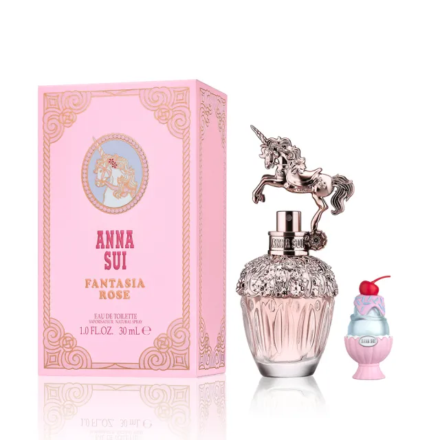 【ANNA SUI 安娜蘇】玫瑰花舞獨角獸淡香水30ml(贈隨機小香乙瓶.專櫃公司貨)