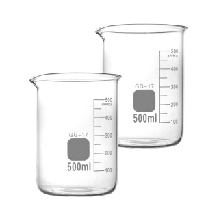 【MASTER】玻璃燒杯 500ml 玻璃無柄燒杯 刻度燒杯 有嘴燒杯 實驗用燒杯 5-GCL500(刻度杯 量筒 燒杯)
