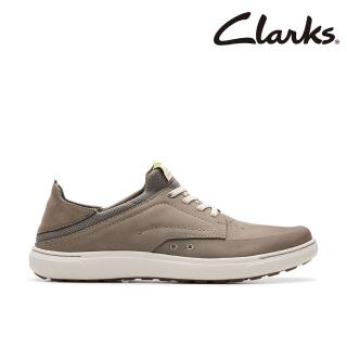 【Clarks】男鞋 Mapstone Easy 靈動感休閒時尚2 Way板鞋 休閒鞋(CLM76882C)