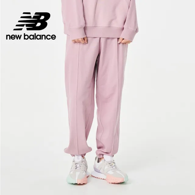 【NEW BALANCE】NB 棉質束口長褲_女裝_雲霧粉_AWP23553VSW