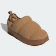 【adidas 愛迪達】Puffylette 男女 休閒鞋 麵包鞋 懶人鞋 羊羔毛 居家 套穿 舒適 咖啡(IG7153)