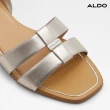 【ALDO】BALERA-簡約舒適一字帶平底涼鞋-女鞋(金色)