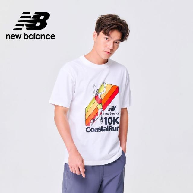 【NEW BALANCE】NB 趣味插圖短袖上衣_男性_白色_MT31505WT(美版 版型偏大)