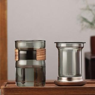 【Fuwaly】日式禪風泡茶玻璃杯(禮物 泡茶 玻璃杯)