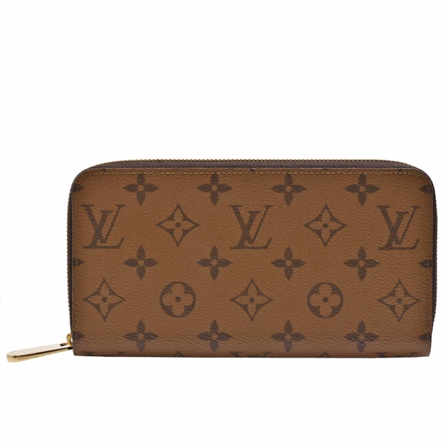 Louis Vuitton 路易威登Louis Vuitton 路易威登 M82444 經典雙色Reverse印花帆布拉鍊長夾