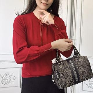 【Paiya 派亞】手感好面料軟女薄款針織打底衫上衣秋冬毛衣(均碼S到2XL可穿)