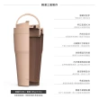 【WOKY 沃廚】二代渾圓杯 雙層陶瓷款550ml(隨行杯/吸管杯/保溫杯/保溫瓶;不附吸管)