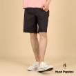 【Hush Puppies】男裝 短褲 品牌英文立體鋼模短褲(黑色 / 43122102)