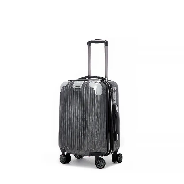 【COUGAR】廉航登機箱 18吋行李箱 防爆拉鏈 專利減震輪 TSA海關鎖 輕量可加大 行李箱(耐摔大容量)