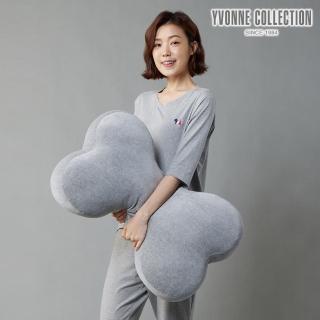 【YVONNE 以旺傢飾】素面大骨頭抱枕(迷霧灰)