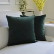 【HEAVEN 研紡枕所】大尺寸天鵝絨素面抱枕套/藍綠色系列－60x60cm(大尺寸抱枕套、靠墊套)