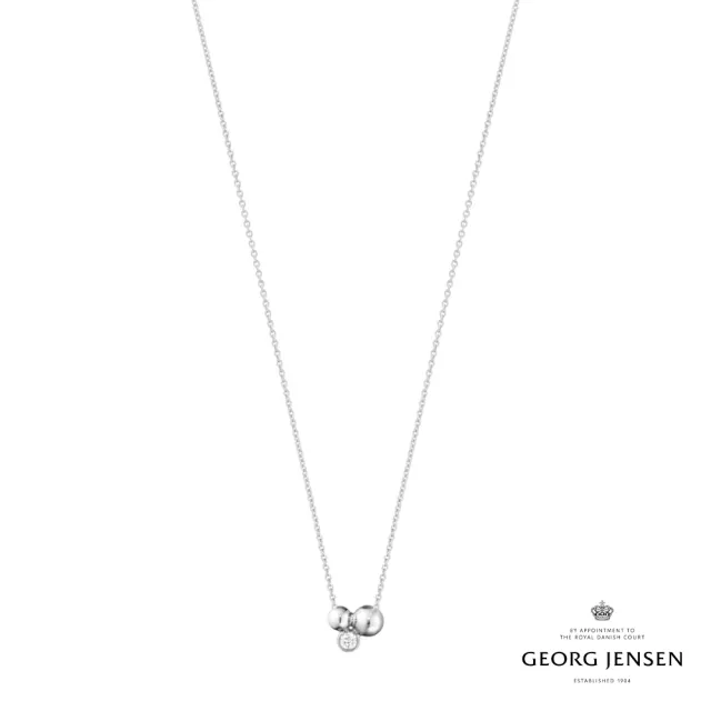 【Georg Jensen 官方旗艦店】MOONLIGHT GRAPES 純銀鑽石項鍊(銀飾 鍊墜 項鍊)