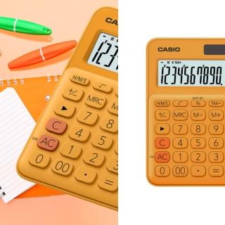 【CASIO 卡西歐】12位數馬卡龍繽紛計算機/柳橙橘(MS-20UC-RG)