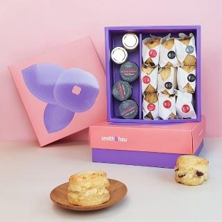 【smith&hsu】九Scone司康 荔枝蜂蜜禮盒組(9顆+荔枝蜂蜜果醬+英國奶油)