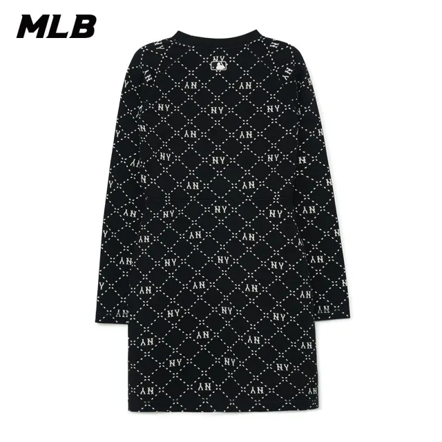 【MLB】連身裙 長版上衣 MONOGRAM系列 紐約洋基隊(3FOPM0334-50BKS)