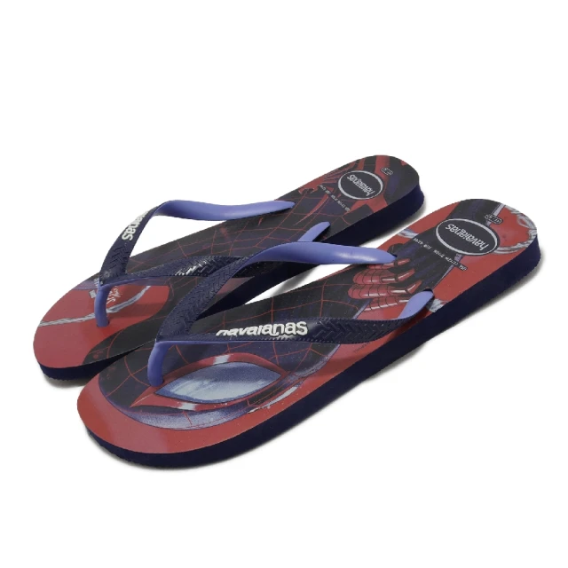 havaianas 哈瓦仕 拖鞋 Top Marvel 男鞋 藍 紅 漫威 蜘蛛人 人字拖 夾腳拖 巴西(41395115063U)